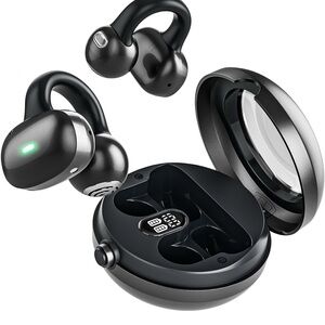 Wireless Earbuds with Charging Case - Black